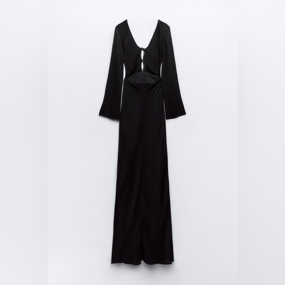 ZARA LONG OPEN BACK DRESS - Picture 9 of 9